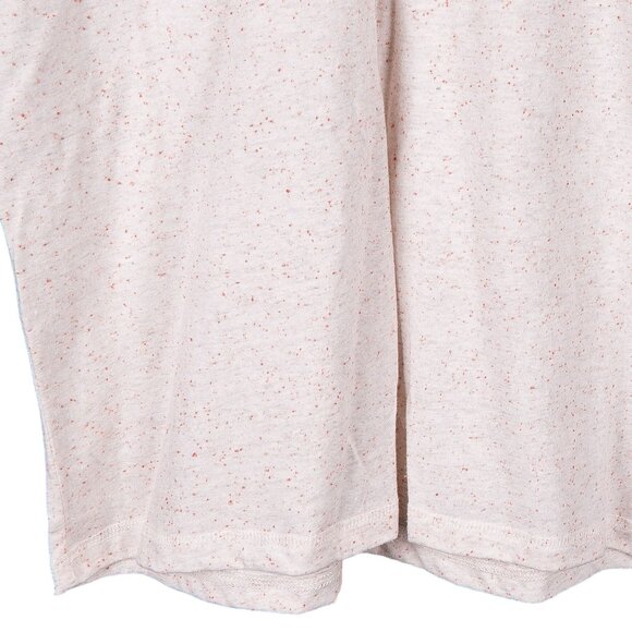 Sun Stone TShirt M Mens Short Sleeve Tan Peach Speckled Repreve Cotton Blend - Picture 3 of 6